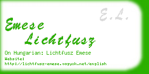 emese lichtfusz business card